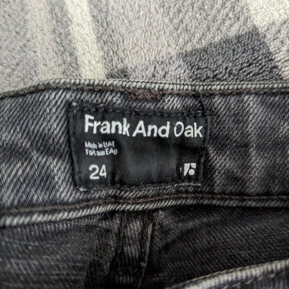 Frank and Oak Stevie denim mom jeans faded black - Picture 2 of 7